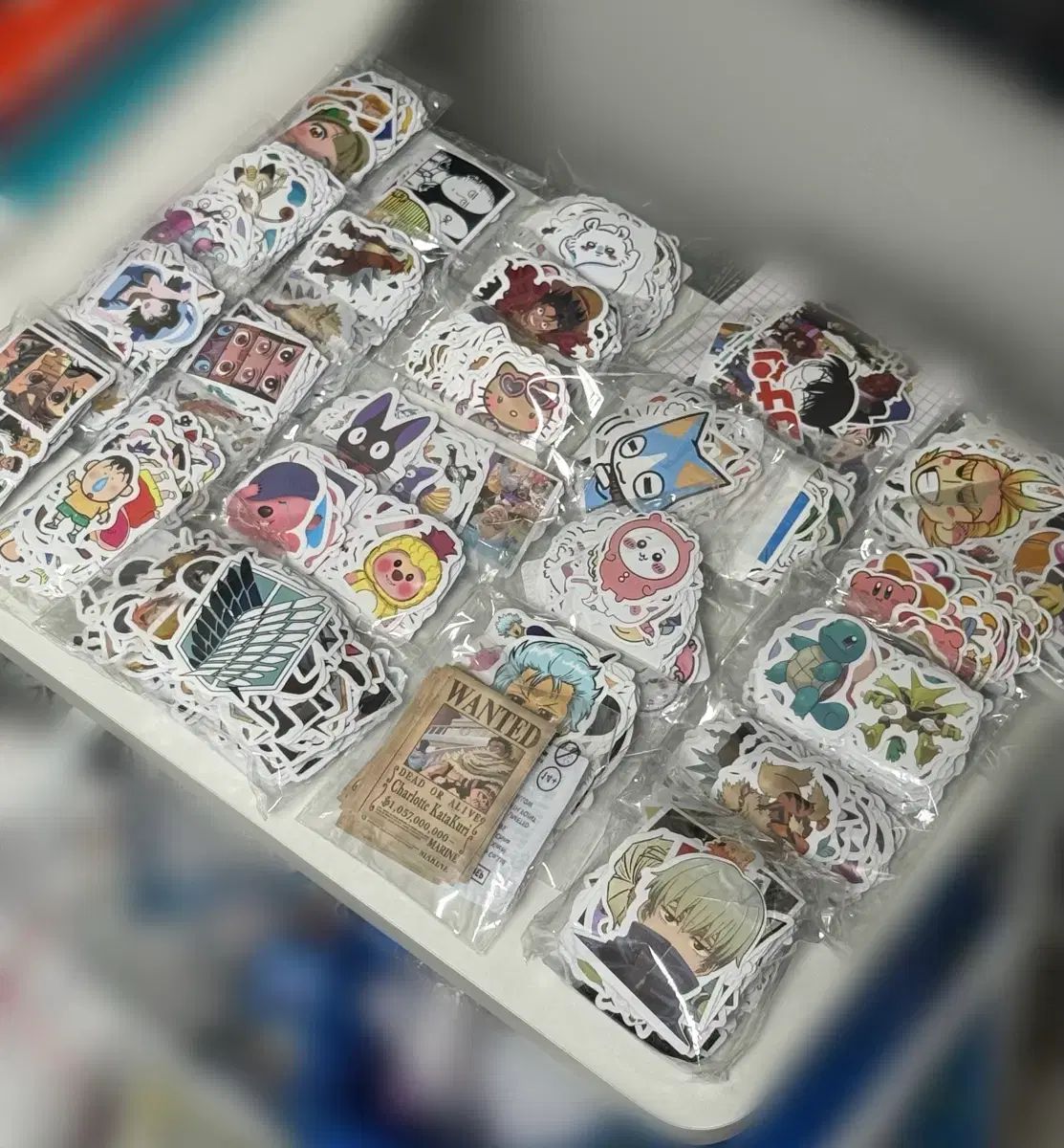 各種アニメキャラクター ステッカー まとめ 出品