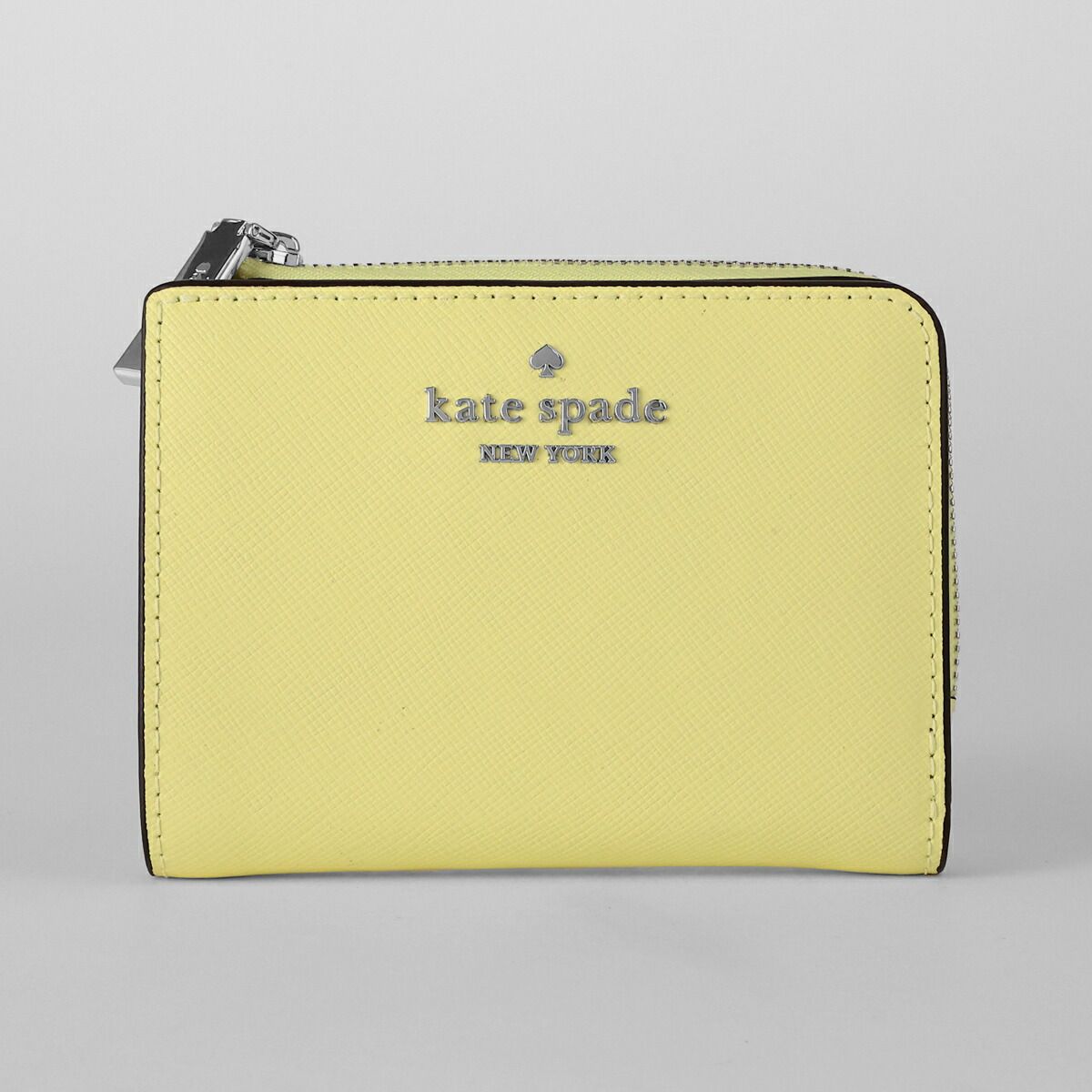 新品 ケイトスペード kate spade 2つ折り財布 スモールL ジップウォレット テニス ボール