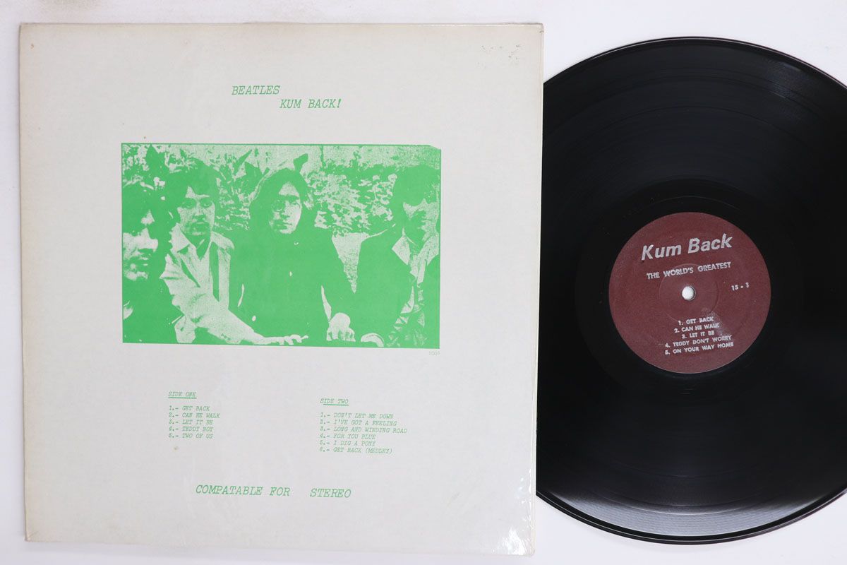 LP Beatles Kum Back 15 NOT ON LABEL /00260
