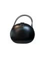 LOEWE　ロエベ　ブラック　レザー　丸型　シンプル　ハンドバッグ 【BK00011】