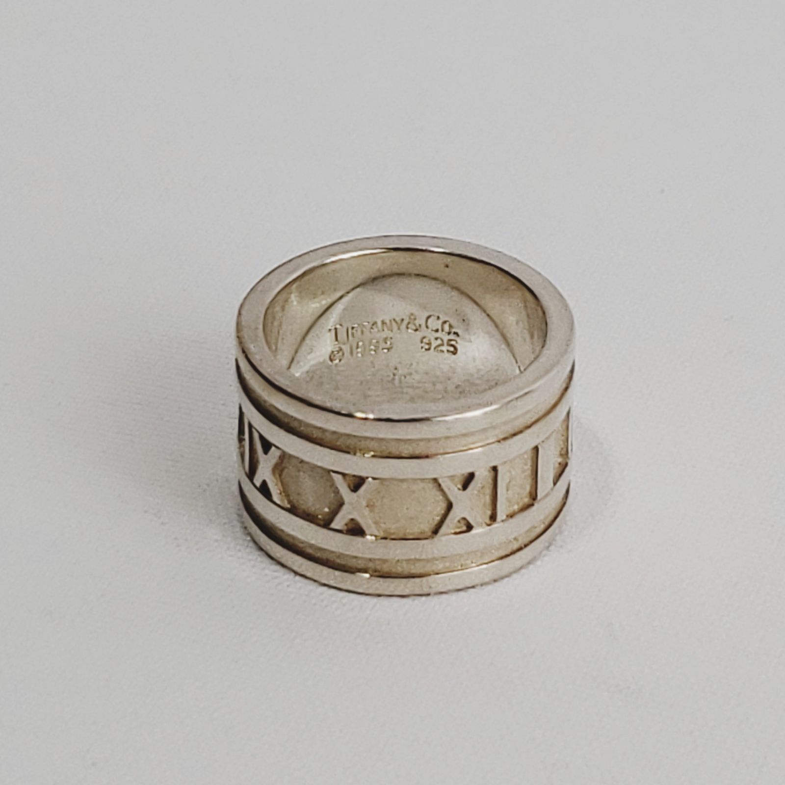 中古【 TIFFANY 】 ティファニー アトラス ワイド リング 8~9号 