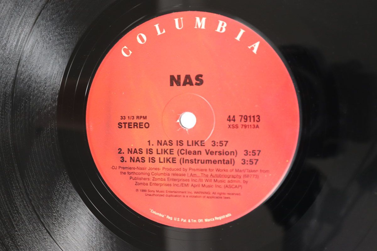 12” Nas Nas Is Like / Dr. Knockboots 4479113 Columbia /00250