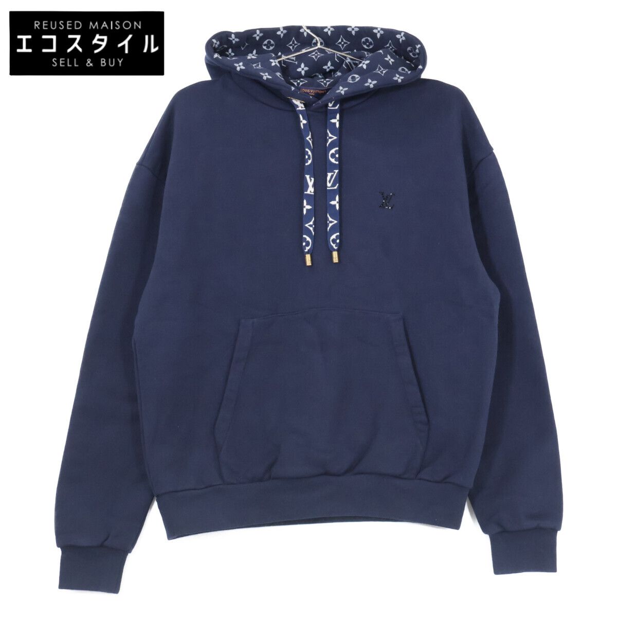 LOUIS VUITTON　ルイヴィトン　【美品/国内正規/25年製】RM252MQ ZA8 HSY25X コットン プルオーバー パーカー　XS