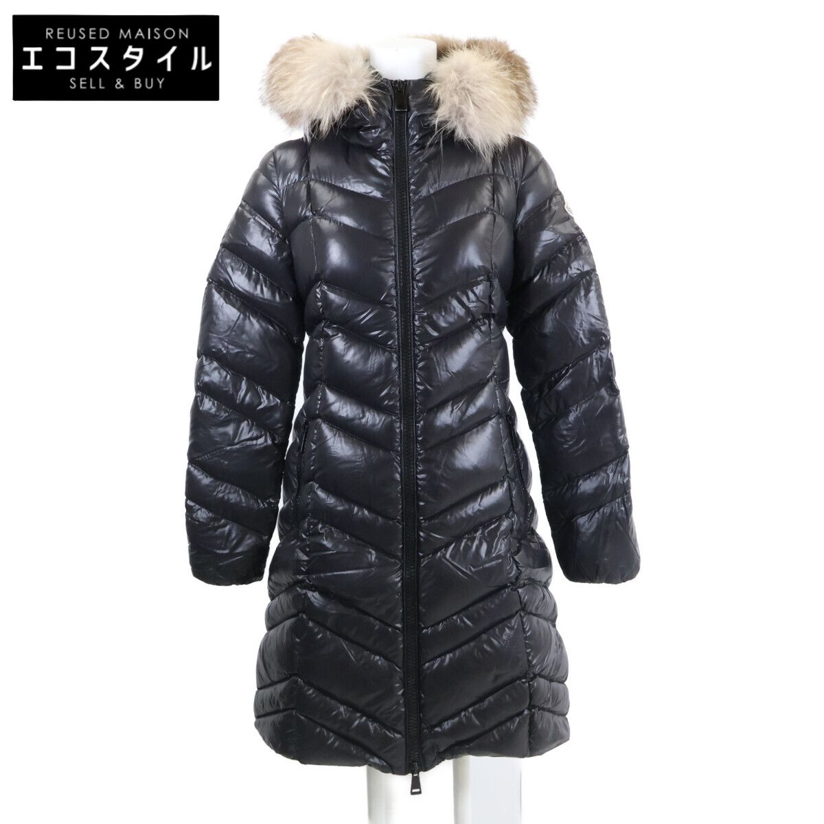 MONCLER　モンクレール　D20934934425 FULMAR ファー付フーディロングダウン　00