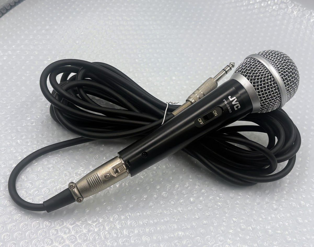 JVC PS-C502 単一指向性 ダイナミックマイク トークスイッチ付 3本