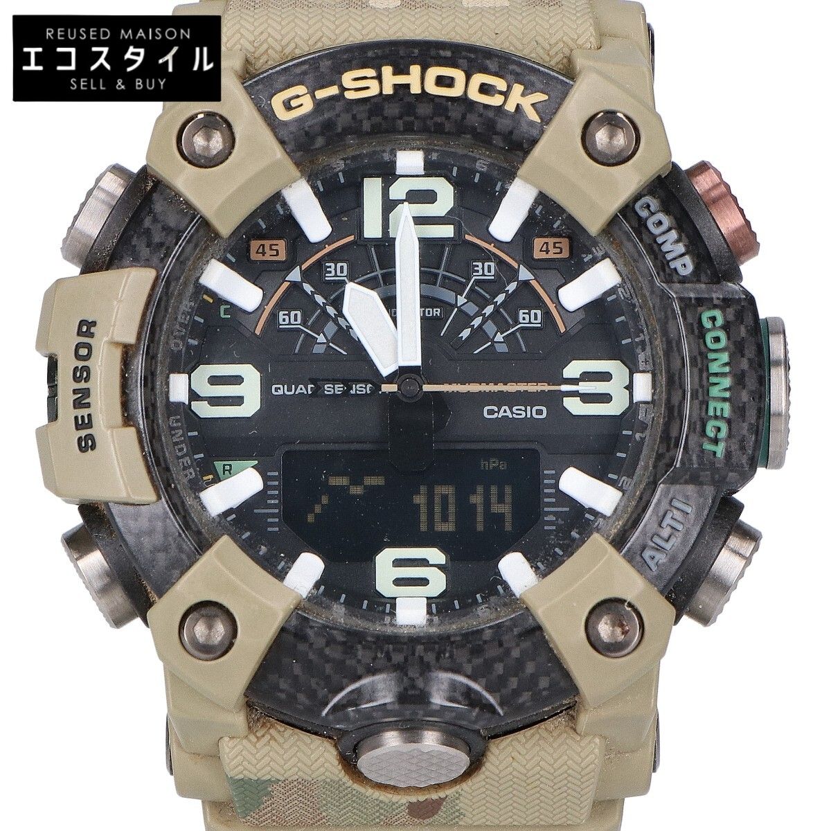 G-SHOCK　ジーショック　ｘBRITISH ARMY GG-B100BA-1AJR MASTER OF G MUDMASTER Bluetooth搭載 クオーツ アナデジ