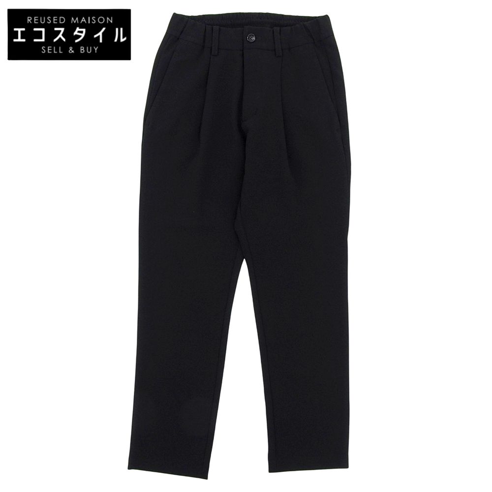 ATTACHMENT アタッチメント 美品 STRETCH JERSEY REGULAR FIT イージートラウザー ボトムス メンズ ブラック 1 AP41-038 1