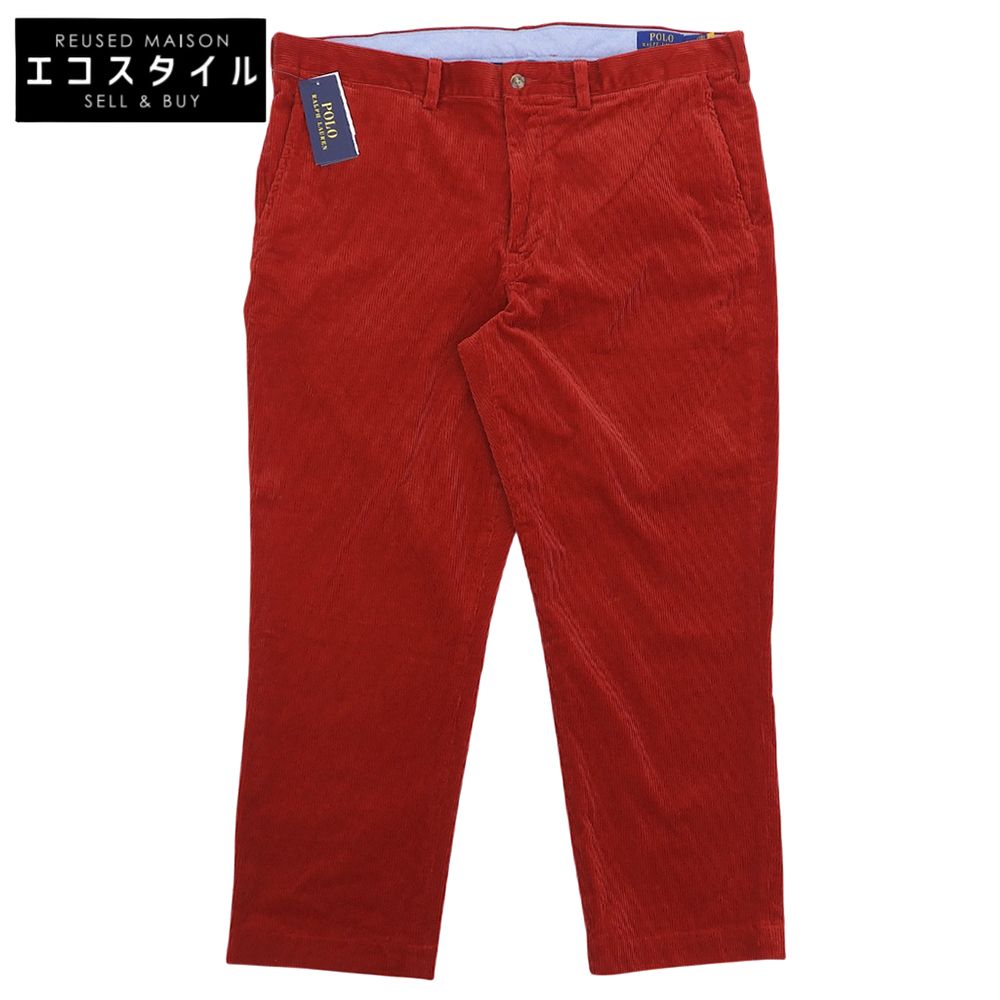 POLO RALPH LAUREN　ポロ ラルフローレン　美品 ストレートフィット コーデュロイ パンツ ボトムス メンズ レッド 38/32　38/32