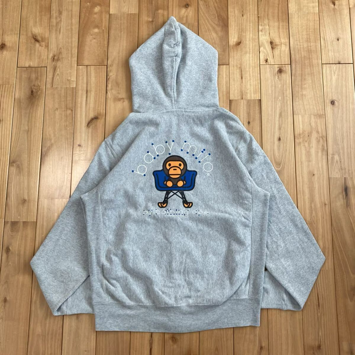 Chair Milo フルジップ パーカー Sサイズ グレー a bathing ape BAPE
