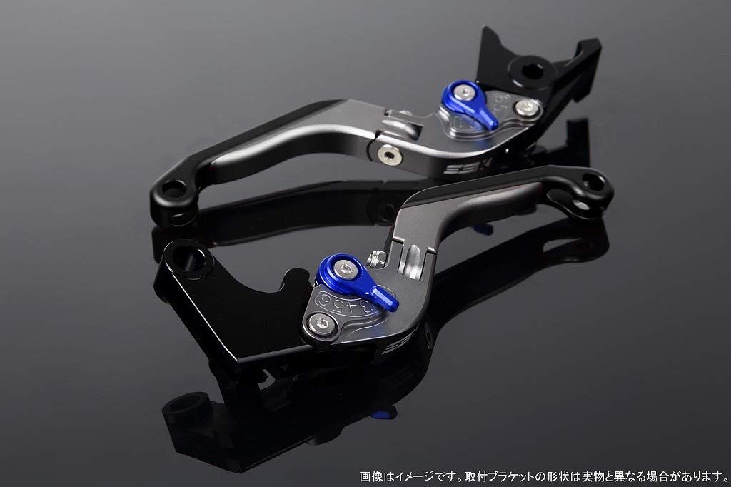 新品 SSK スピードラ アジャストレバーセット 可倒延長式 レバー本体カラー:マットチタン アジャスターカラー:マットブルー エクステンションカラー:マットブラック YAMAHA XMAX