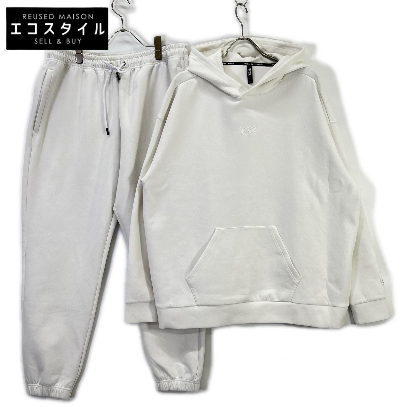 SY32 by SWEET YEARS　エスワイサーティトゥーバイスウィートイヤーズ　15526 EMBROIDERY LOGO SWEAT セットアップ　L