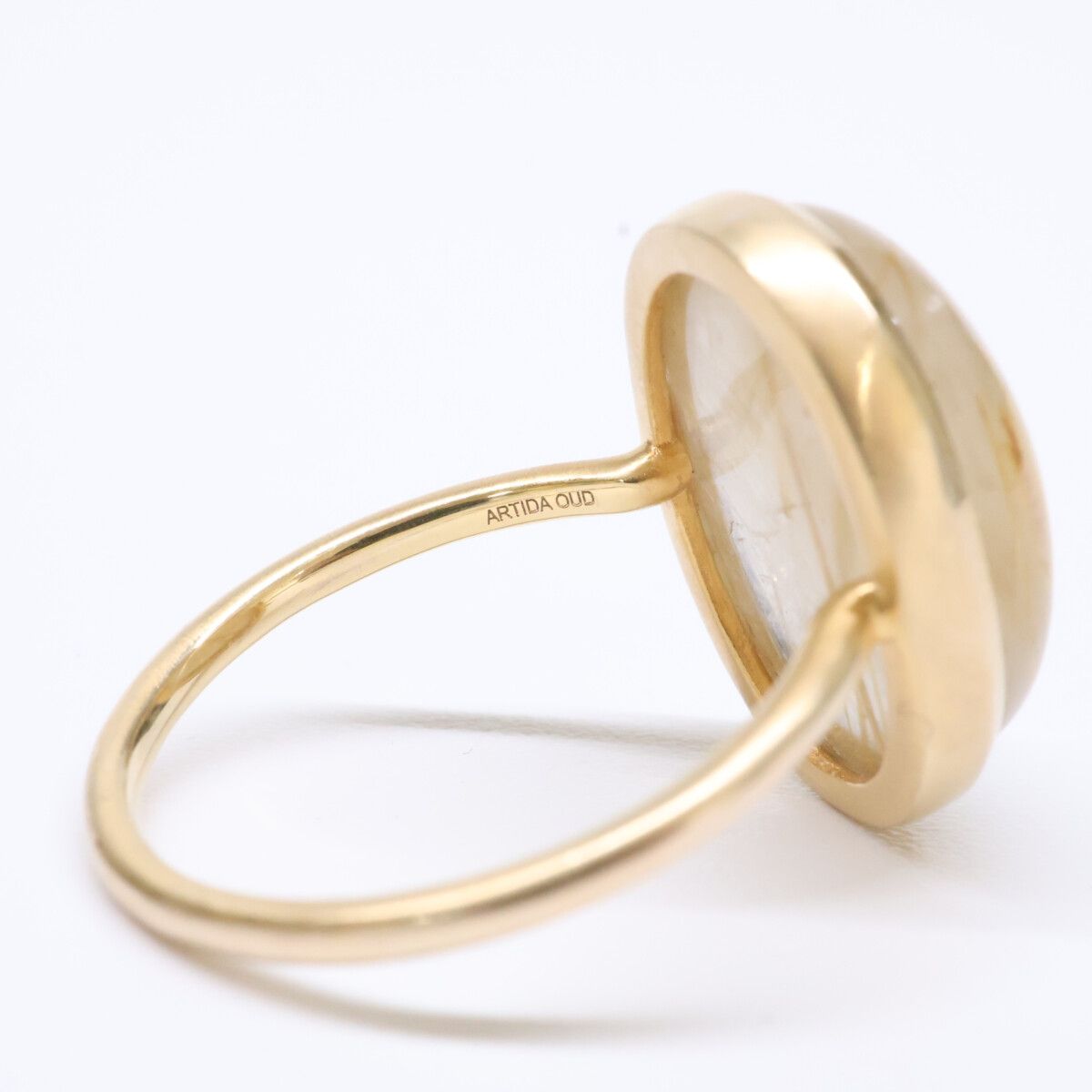 ARTIDA OUD　アルティーダウード　【美品】925GP ゴールドルチルクォーツ　13号