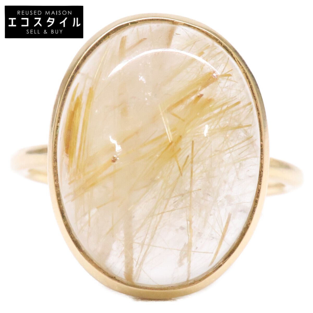 ARTIDA OUD　アルティーダウード　【美品】925GP ゴールドルチルクォーツ　13号