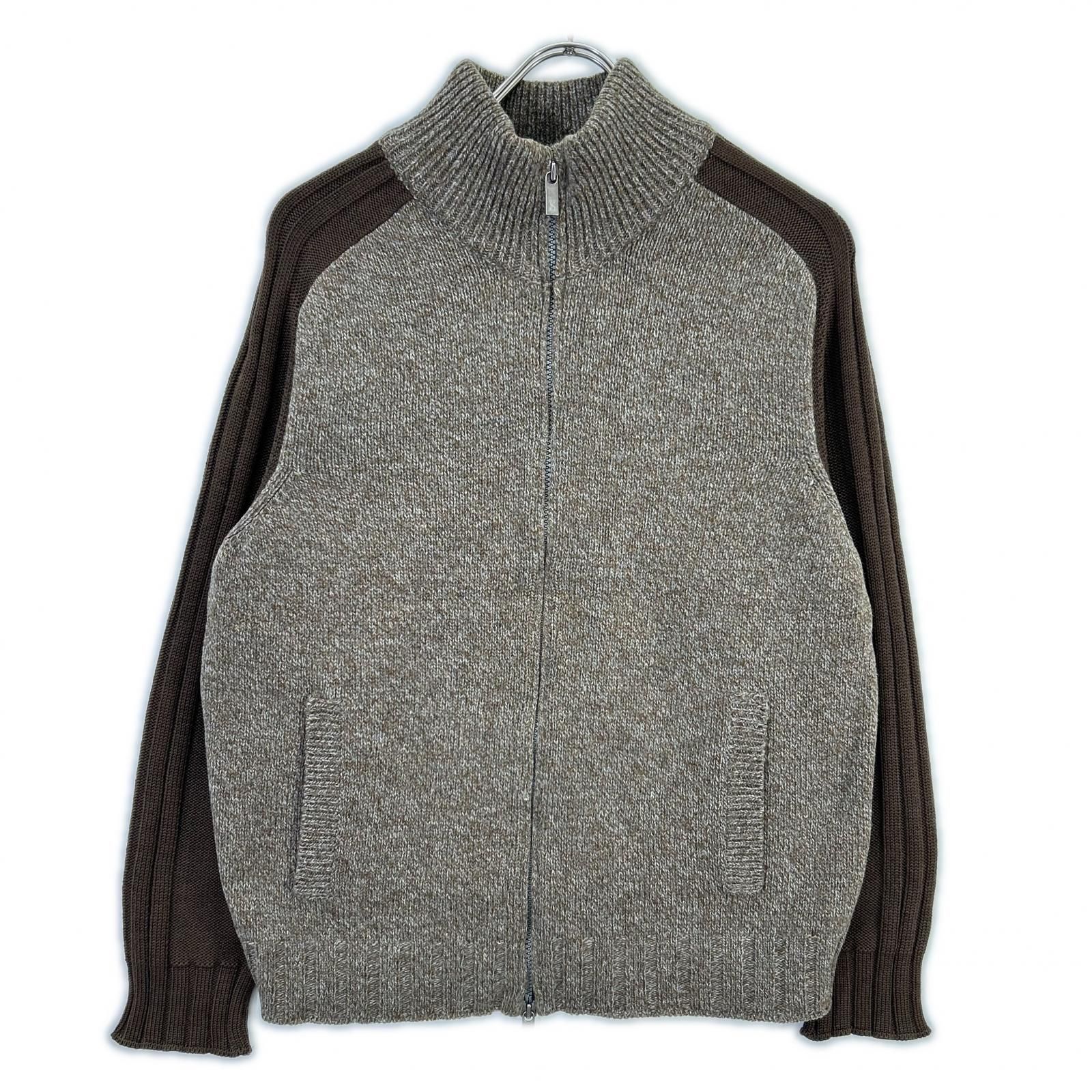 Zegna Sport ゼニア スポーツ ブラウン 杢ウール切替 ドライバーズ 