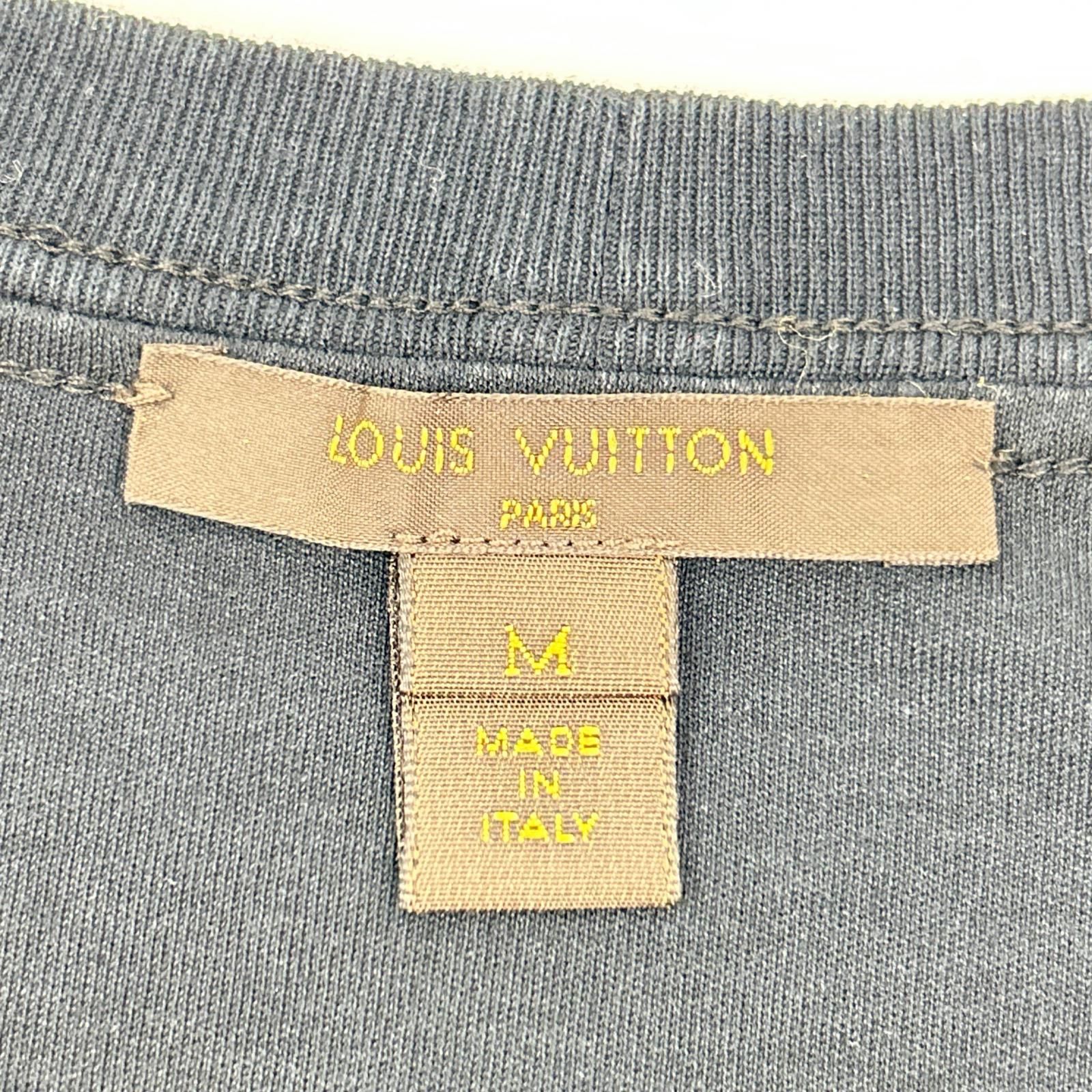 LOUIS VUITTON　ルイヴィトン　FBTS10X3G モノグラム総柄シルク切り替え半袖Tシャツ　M