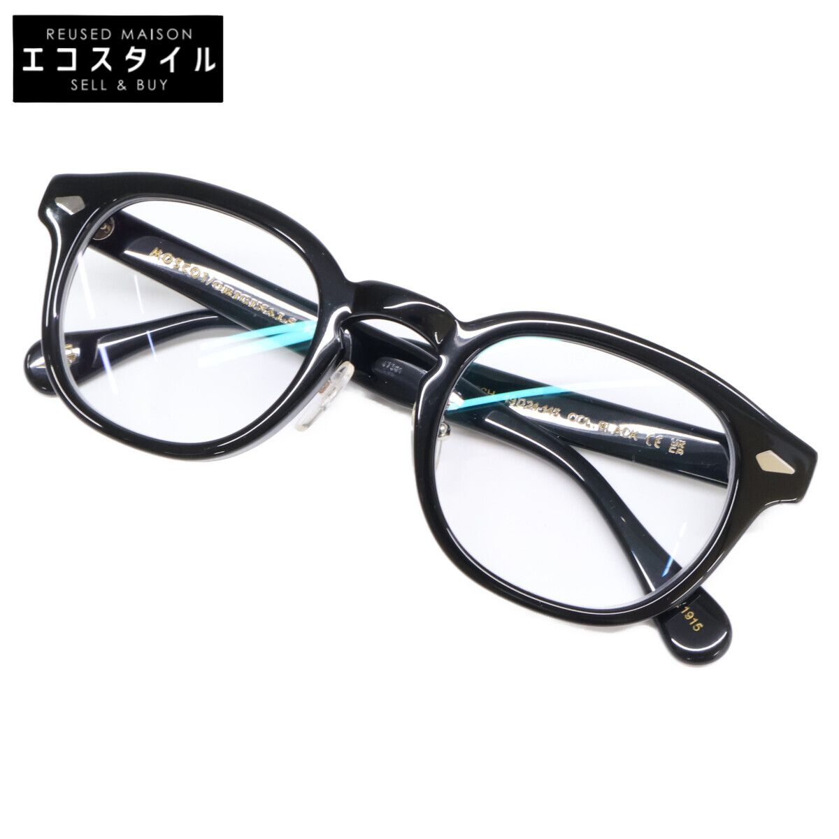 MOSCOT　モスコット　LEMTOSH COL.BLACK レムトッシュ 度入りレンズ ボスリントンシェイプ メガネフレーム　49□24-145