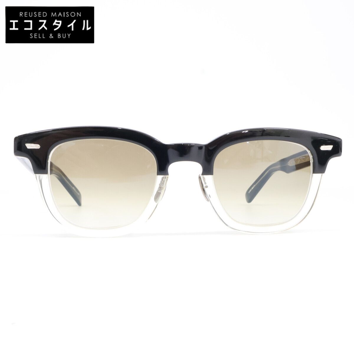 YELLOWS PLUS イエローズプラス MIKE C 546 マイク 度入りレンズ ウェリントンシェイプ 48□24-150