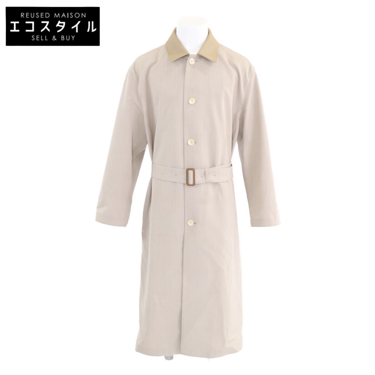 AURALEE　オーラリー　【新品同様/26SS】A26SC05WC WOOL MAX CANVAS COAT ウール ベルト付 シングル　4