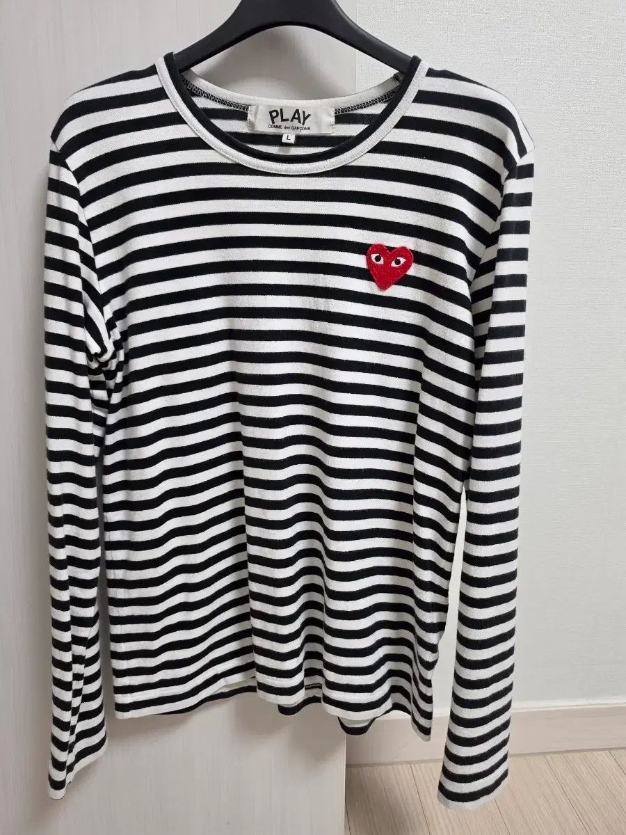 COMME des GARCONS ストライプ 長袖 Tシャツ