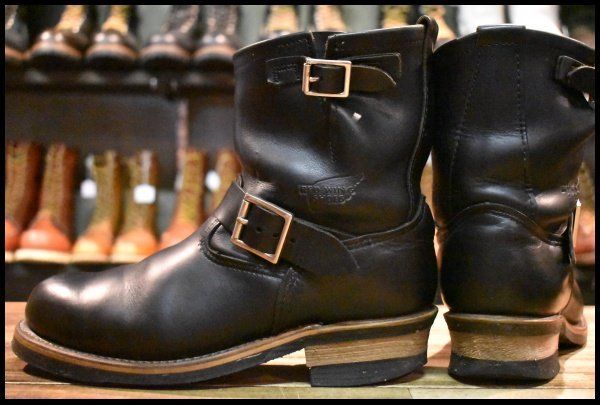 8.5D 良品 06年】レッドウィング 2973 ショート エンジニア 黒 