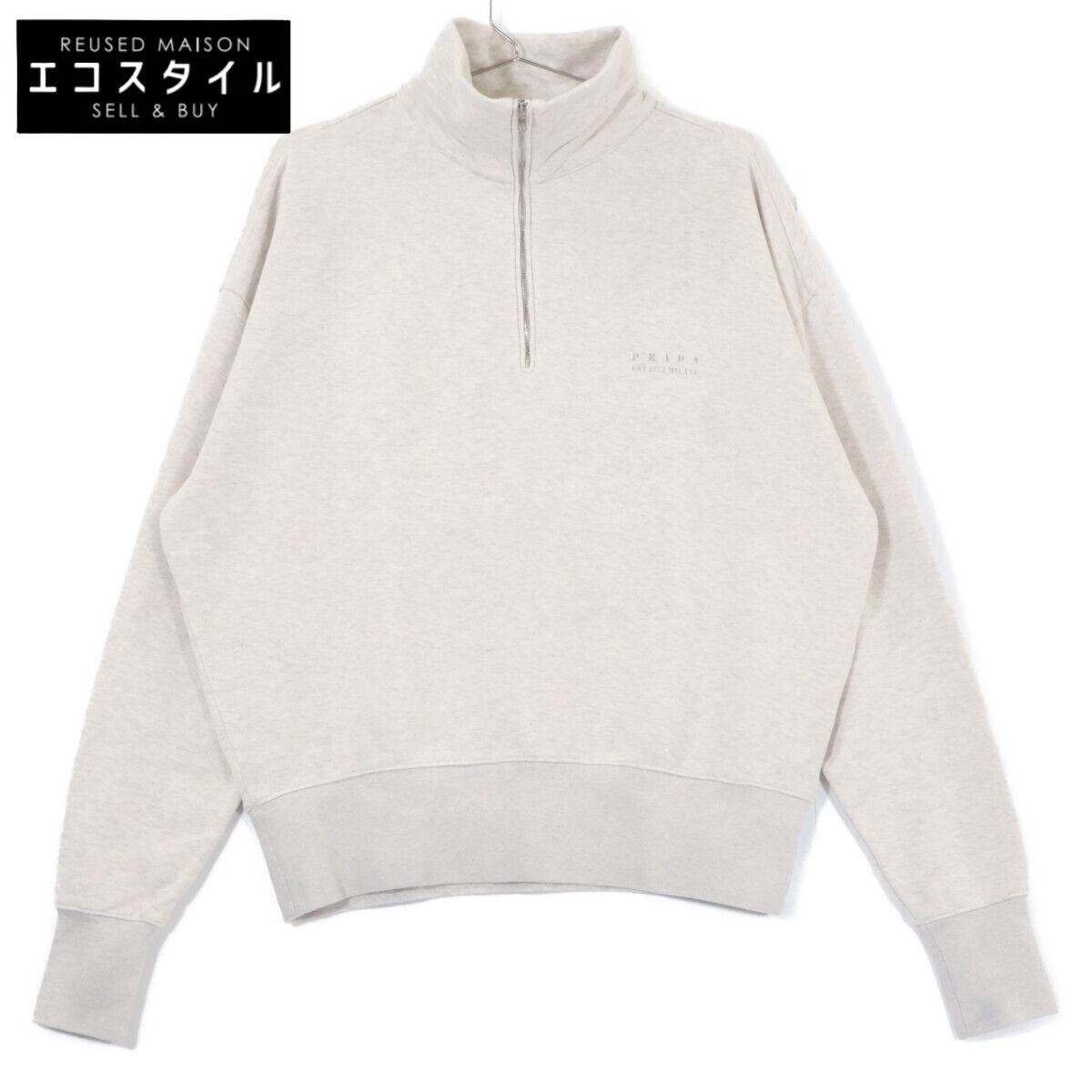 PRADA プラダ 【新品/国内正規/25年製】UJL39C ハーフジップ スウェットシャツ M