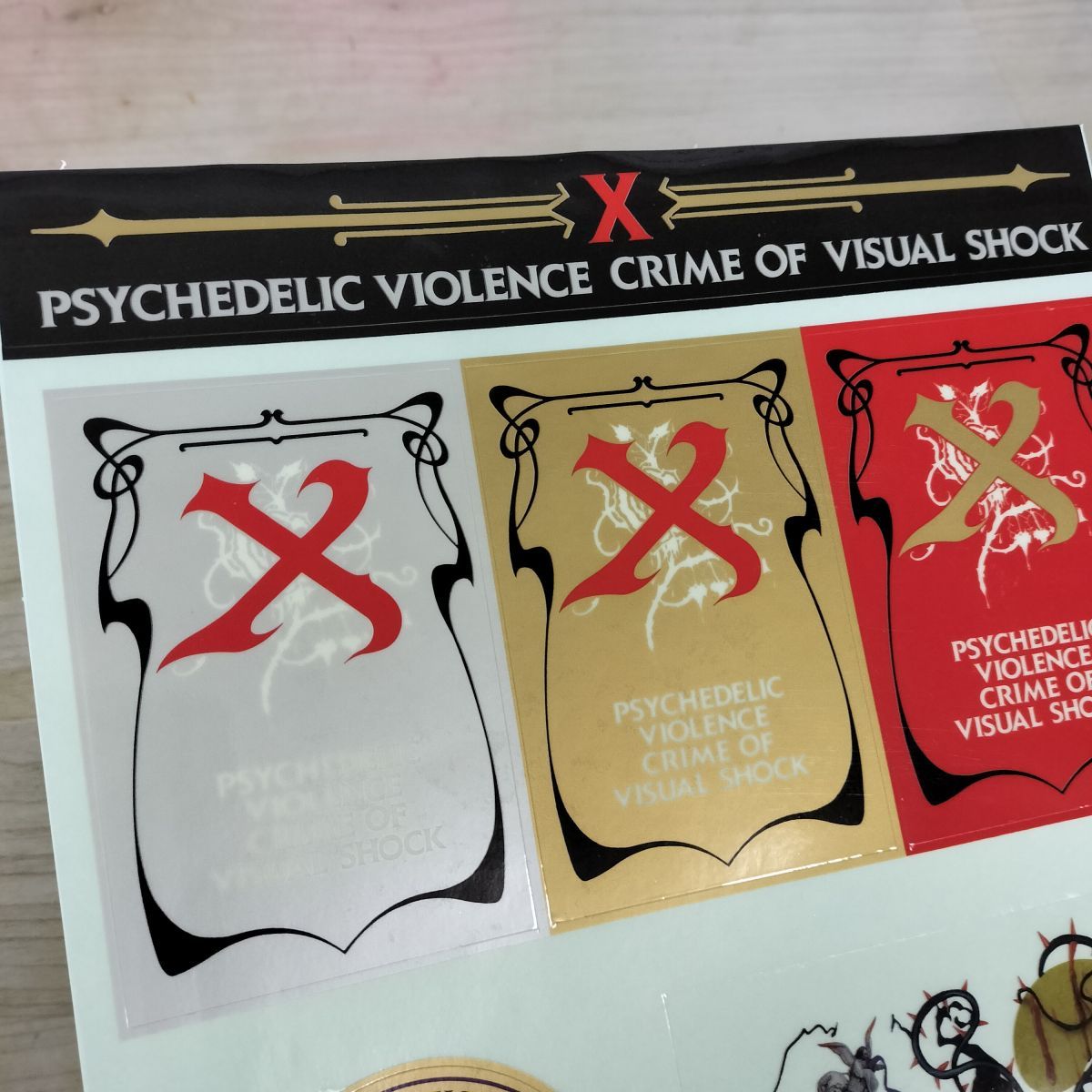 X PSYCHEDELIC VIOLENCE ステッカー X JAPAN psychedelic violence ステッカー 210060 - メルカリ