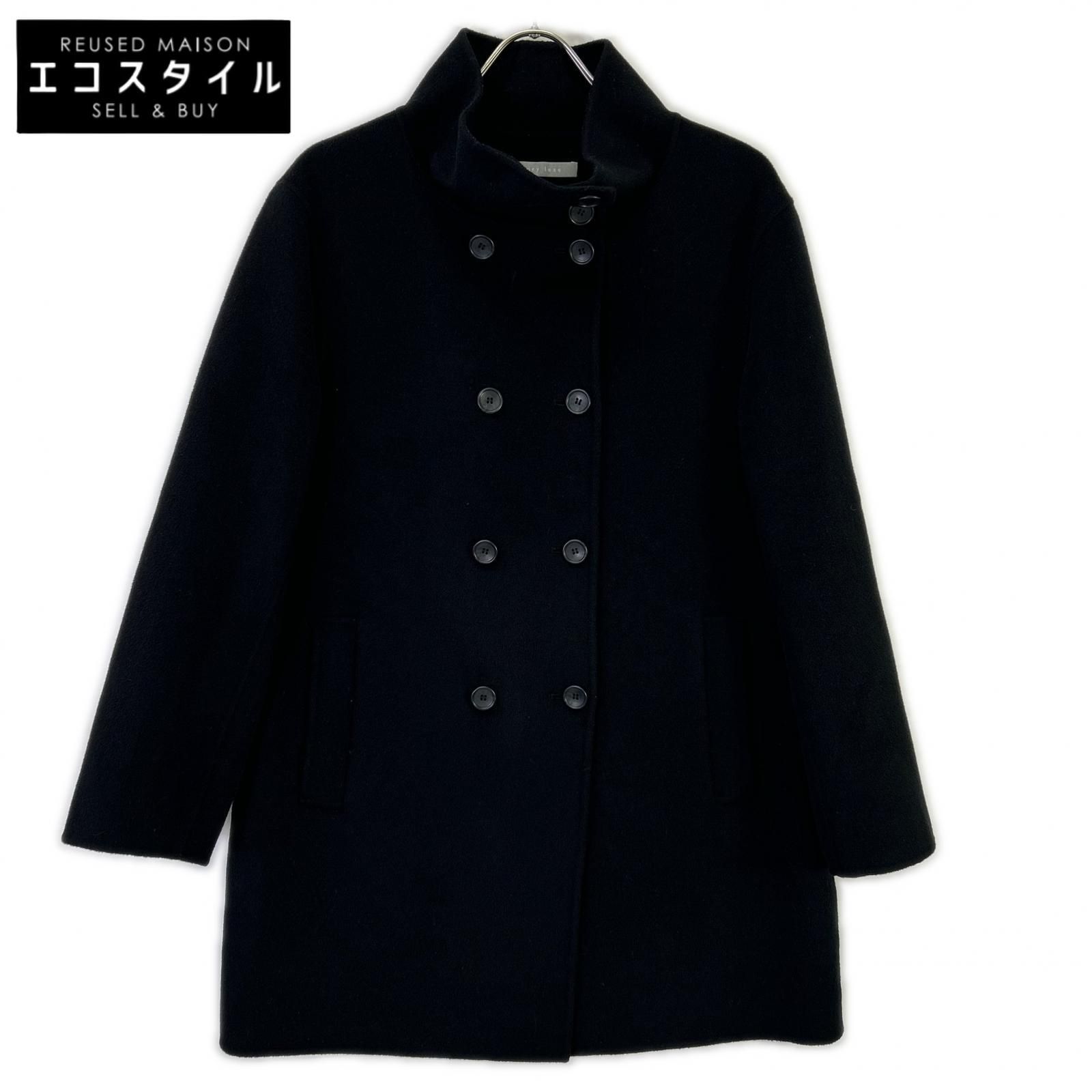 theory luxe セオリーリュクス 4309601 24AW ブラック MOXIE OLEVIA スタンドカラーコート 38