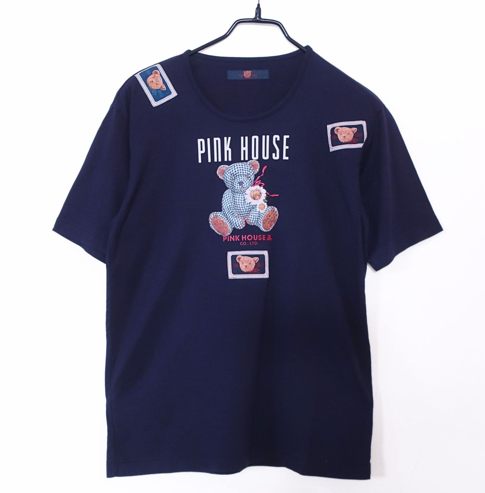 美品】ピンクハウス☆可愛い！ギンガムチェックぬいぐるみテディベア 