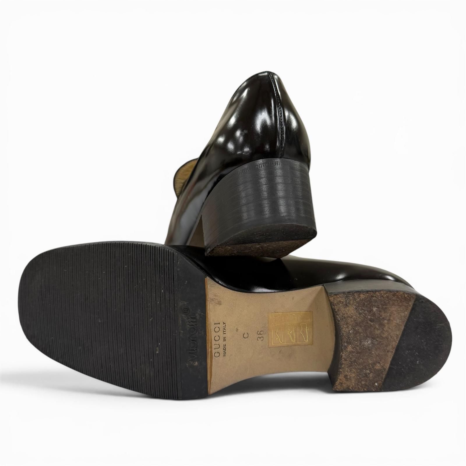 ドンドン見直し】美品☆GUCCI グッチ 100 0413 ホースビット パンプス