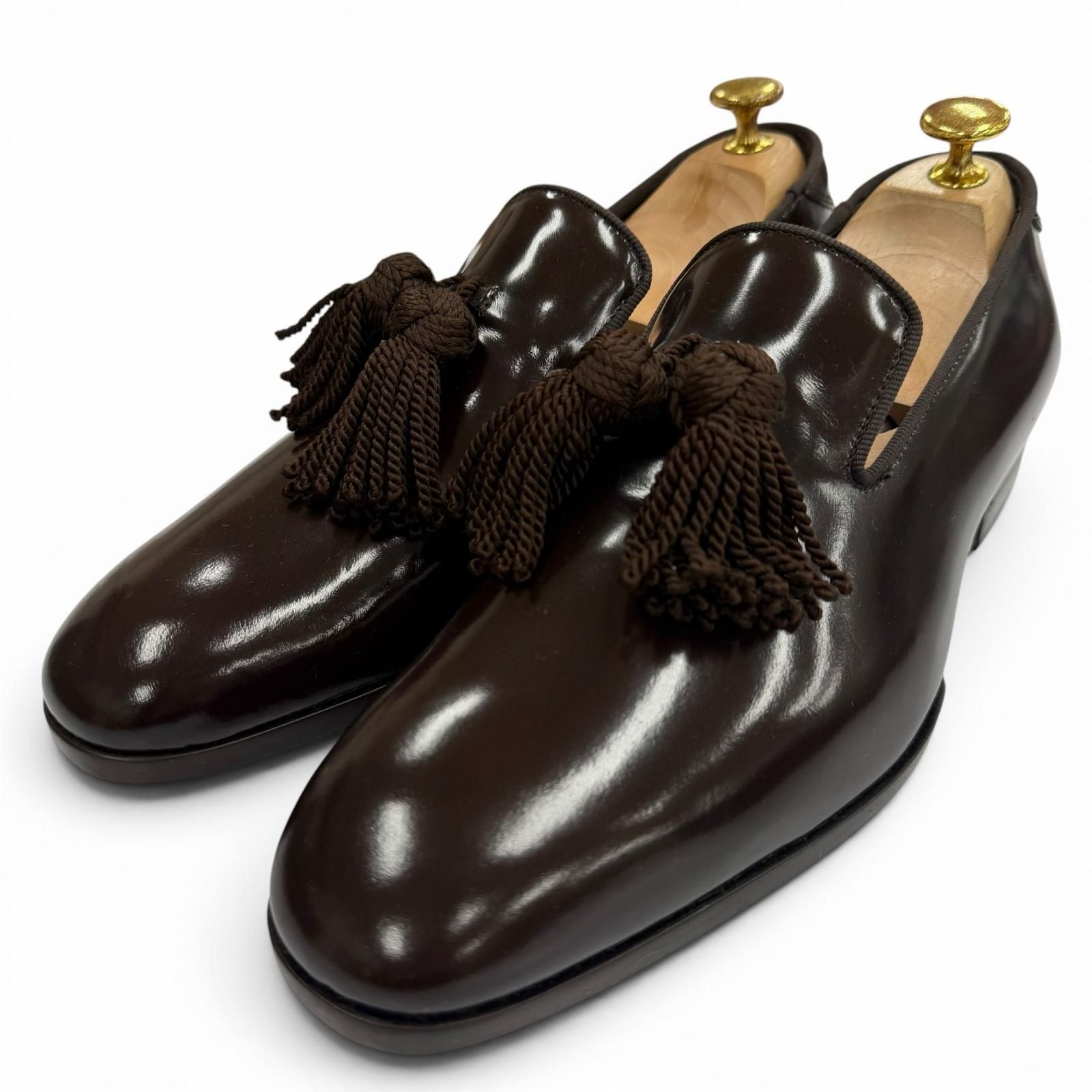 ドンドン見直し】美品▽JIMMY CHOO ジミーチュウ レザー タッセル