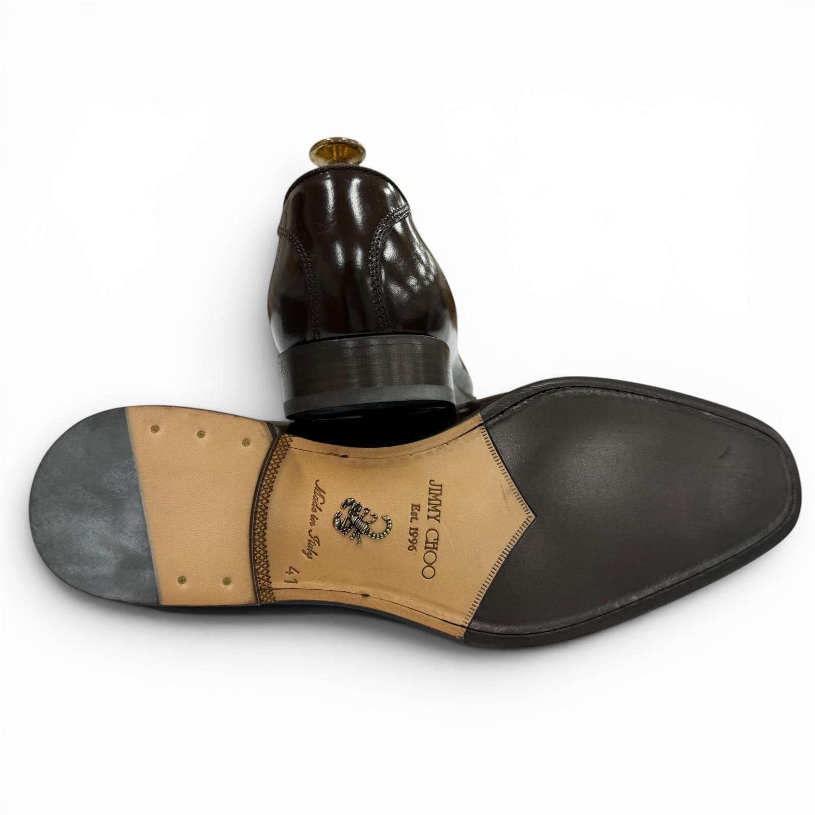 ドンドン見直し】美品▽JIMMY CHOO ジミーチュウ レザー タッセル