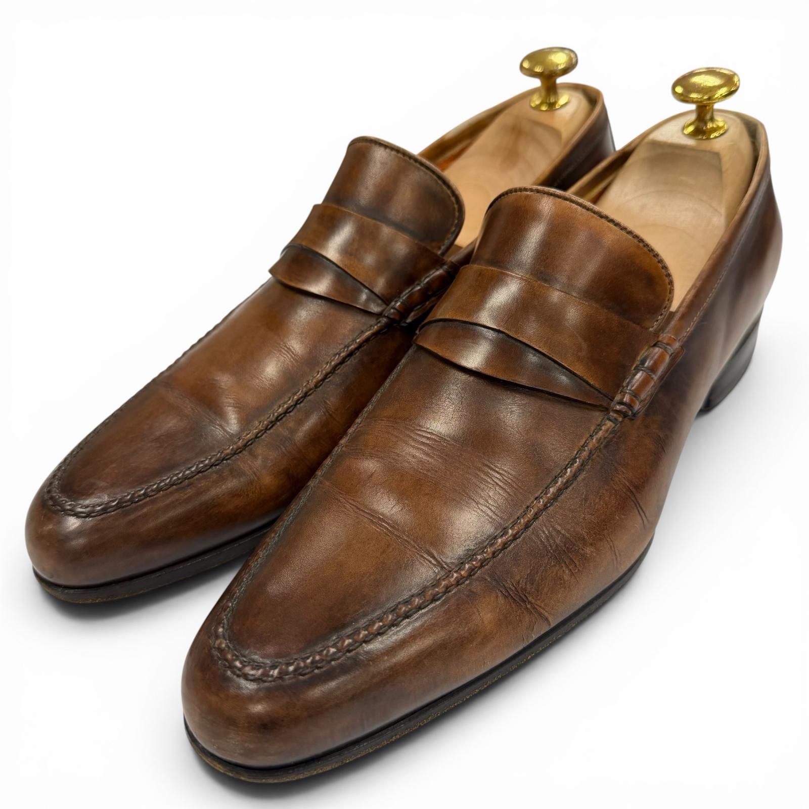 ドンドン見直し】良品▽Santoni サントーニ 12986 レザー Uチップ