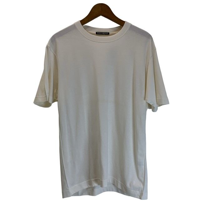 未使用ISSEY MIYAKE ホワイト 半袖 トップス 中古】 ISSEY MIYAKE WHITE LABEL Tシャツ 半袖 トップス クルーネック