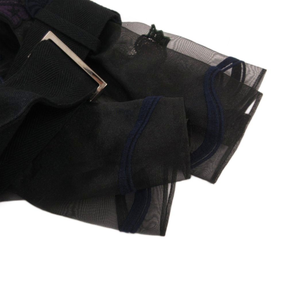 サカイ sacai オーガンジーシースルーブラウス プルオーバー 黒 