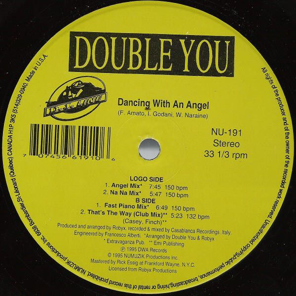 12” Double You Dancing With An Angel NU191 Numuzik Inc. /00250