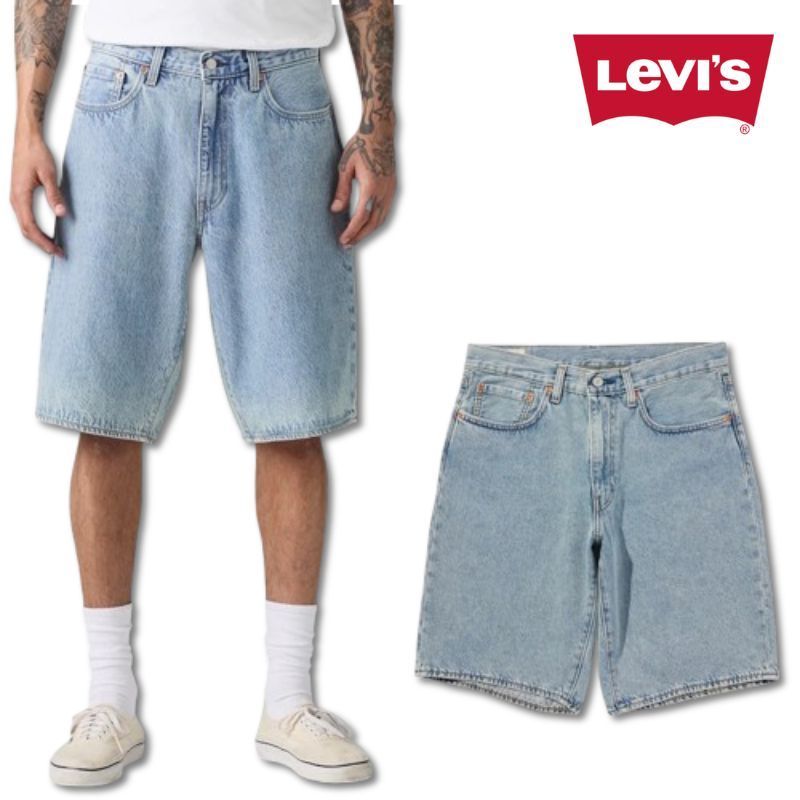 リーバイス Levi’s バギーショートパンツ ハーフパンツ ライトインディゴ LIGHT INDIGO メンズ 001jm0006