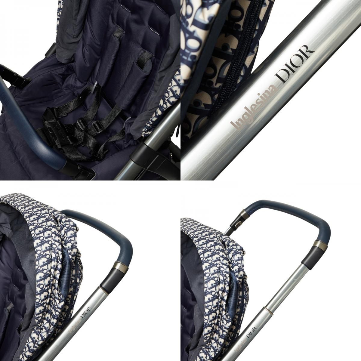 ディオール × Inglesina イングリッシーナ オブリーク ベビーカー ネイビー レディース Dior【243-73758】