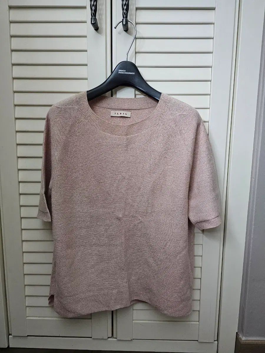 正規品) ILAIL 일라일 ピンク ラメ ニット 半袖 ニット