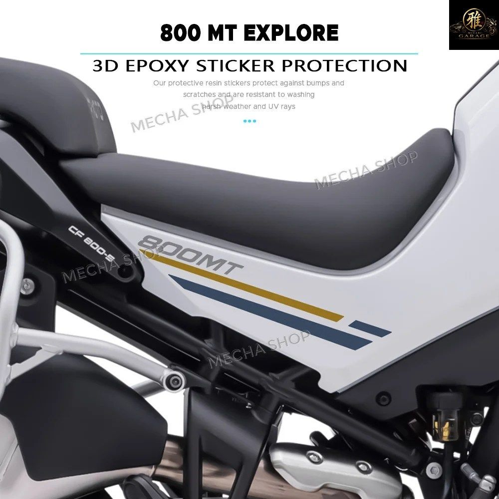 CFMOTO 800MT EXPLORE 2023 2024 205 サドルパネルステッカー PVC装飾デカールキット