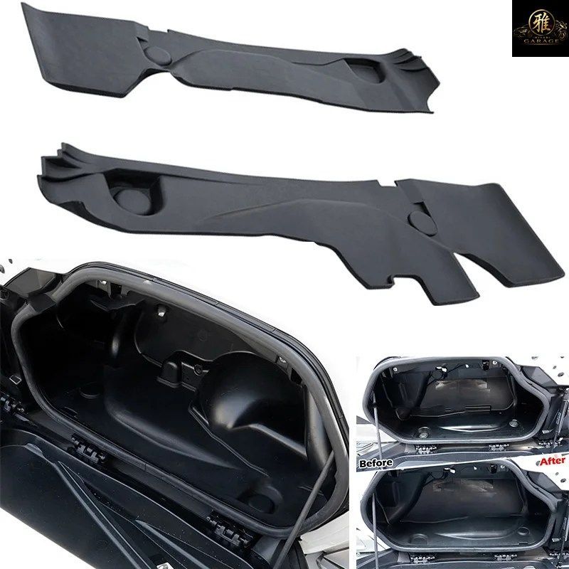 1セット TPE サドルバッグマットセットライナー ホンダ ゴールドウイング 左右サイドボックスクッション ホンダ ゴールドウイング ツアーフ