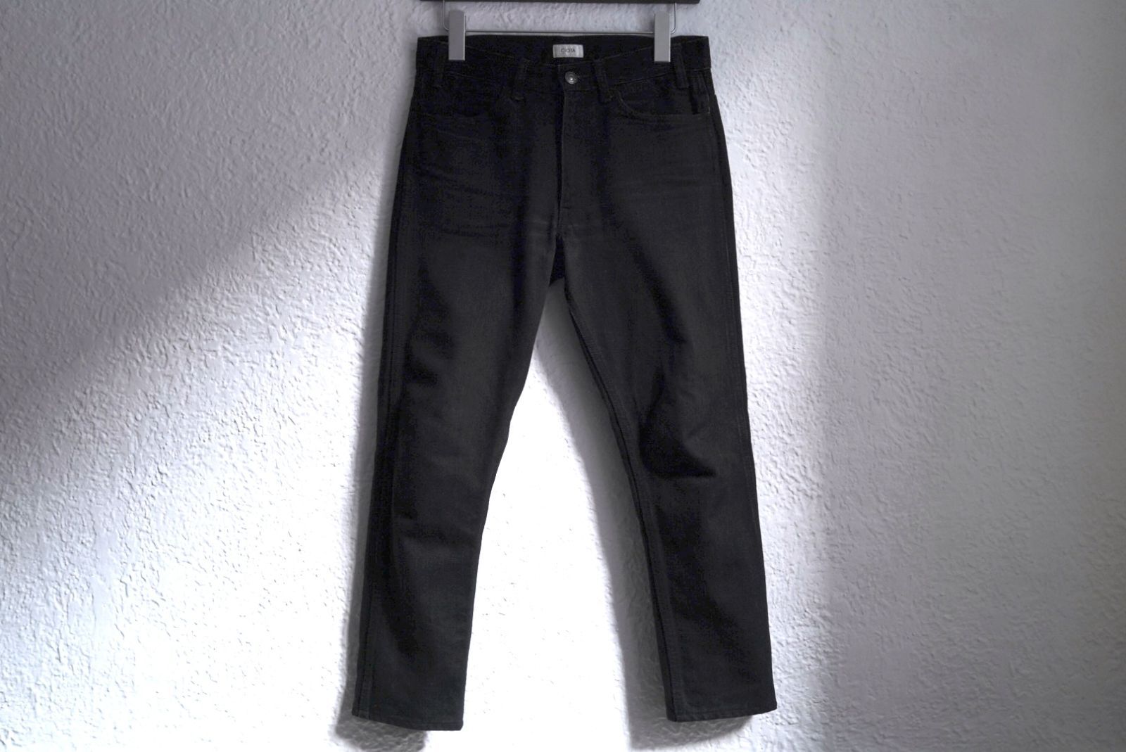 13.5oz テーパードデニムパンツ ブラック / CIOTA(シオタ)