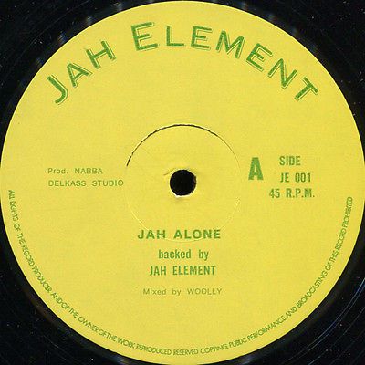 12” Jah Element Jah Alone JE001 Jah Element /00250