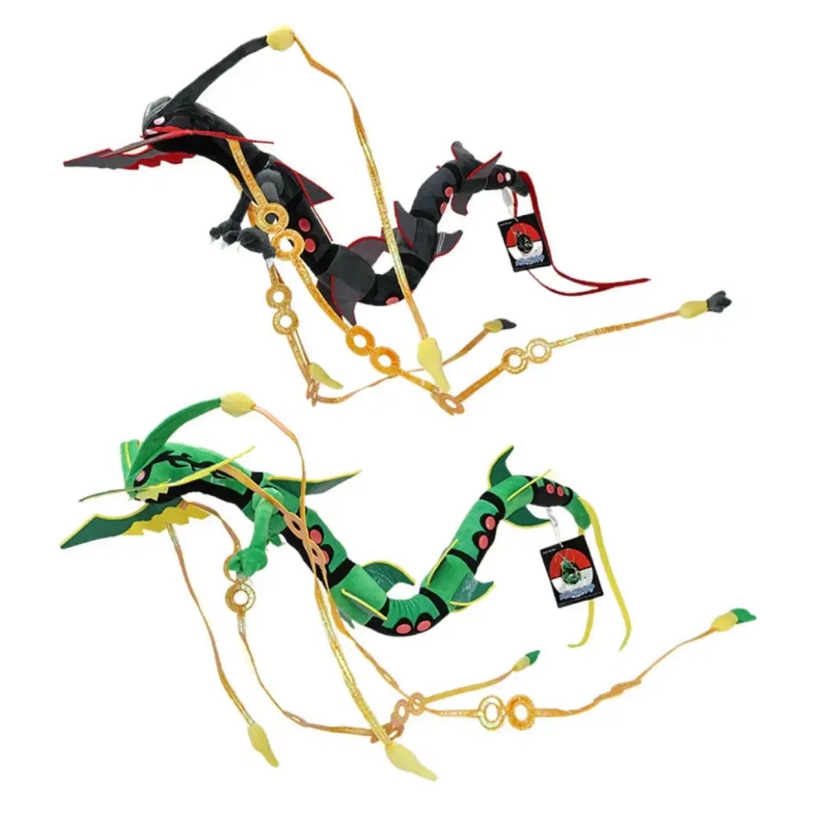 ポケットモンスター レックウザ ぬいぐるみ ブラック/グリーン 80cm セット