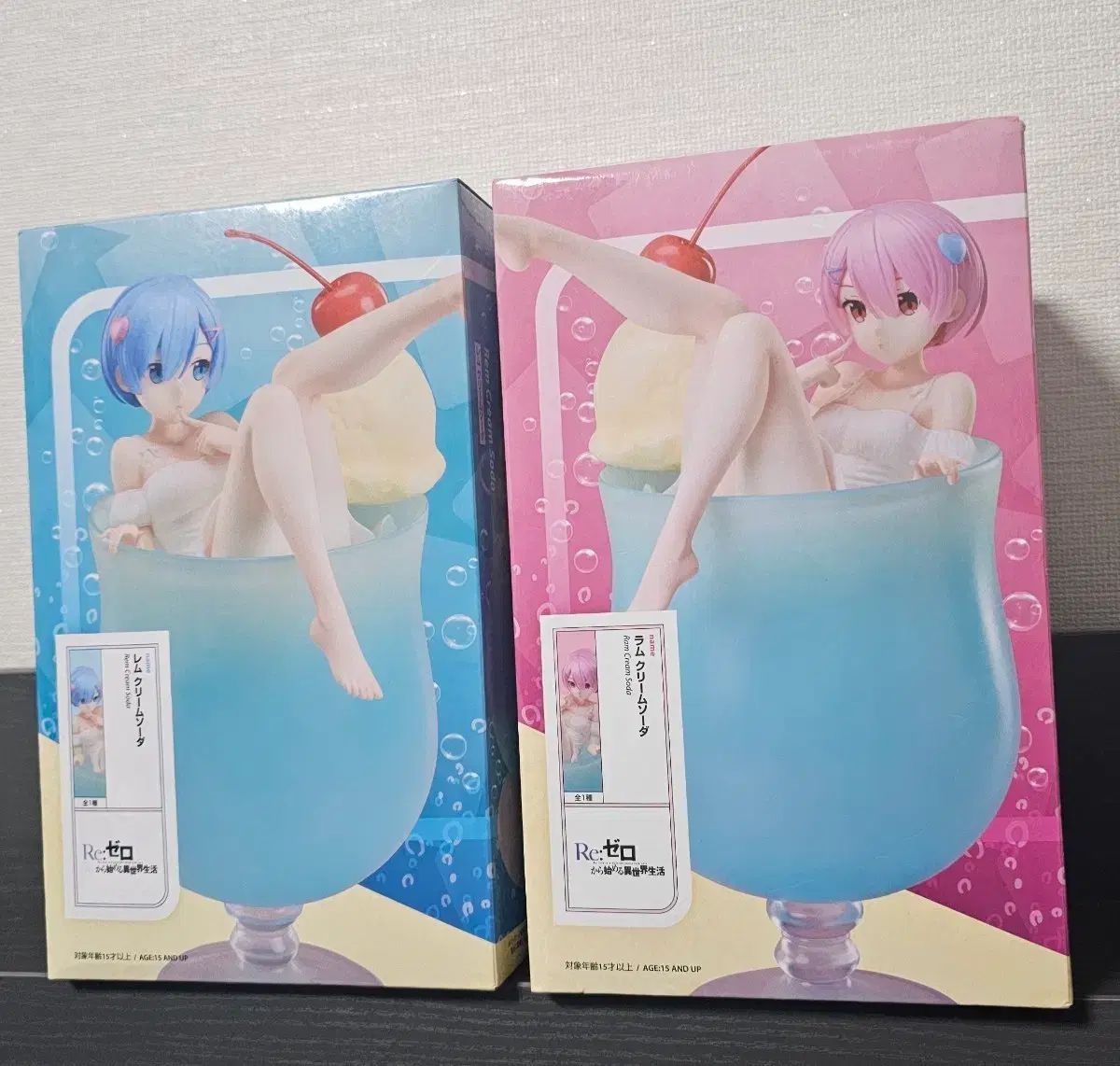 Re ゼロからラム レム クリームソーダ フィギュア