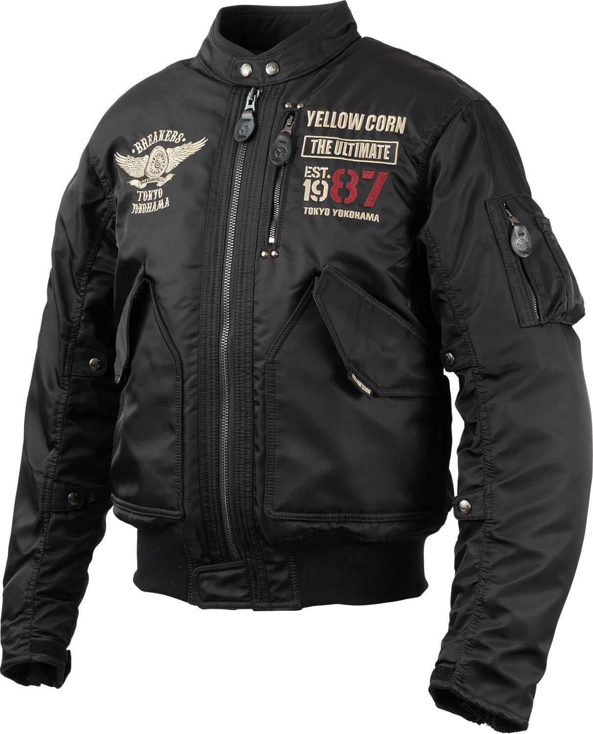 新品 イエローコーン【YELLOW CORN】 YB-4302 ウィンタージャケット BK/IV L