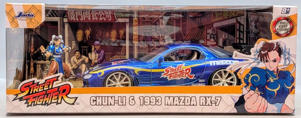 Jada Toys 1/24 1993 マツダ RX-7 ストリートファイター/春麗 (チュン・リー) フィギュア付