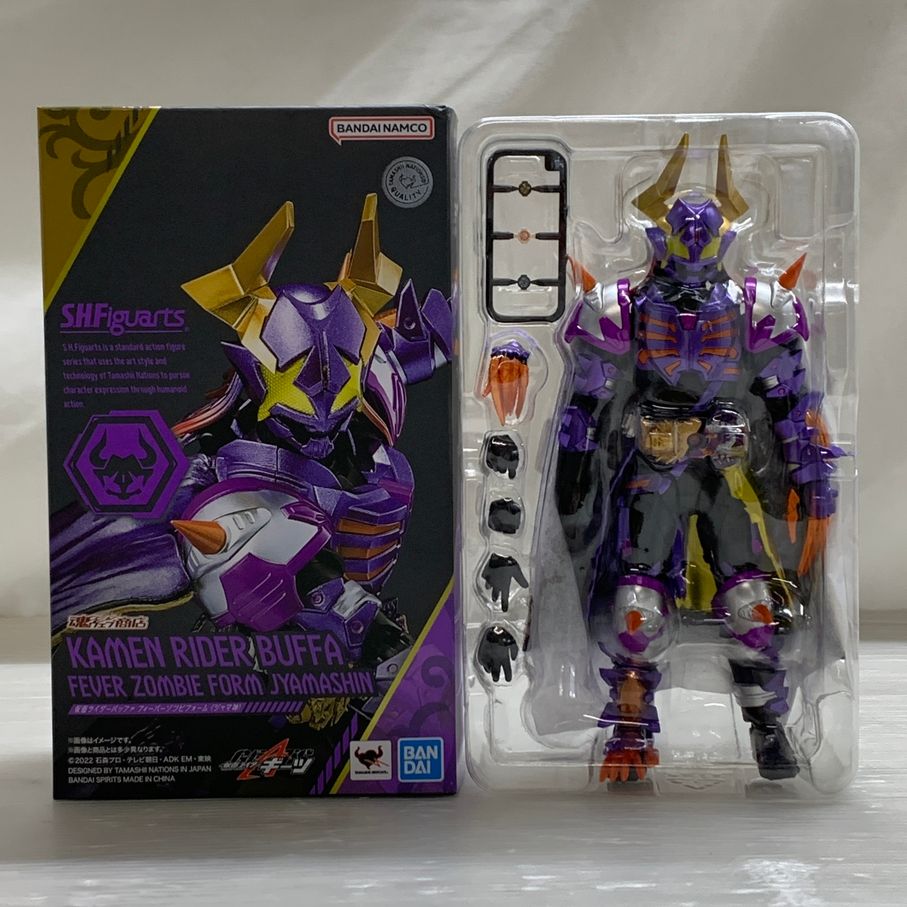 【中古品】 仮面ライダーギーツ S.H.フィギュアーツ 仮面ライダーバッファ フィーバーゾンビフォーム ジャマ神 魂ウェブ限定 【042-260527-em-13-min】