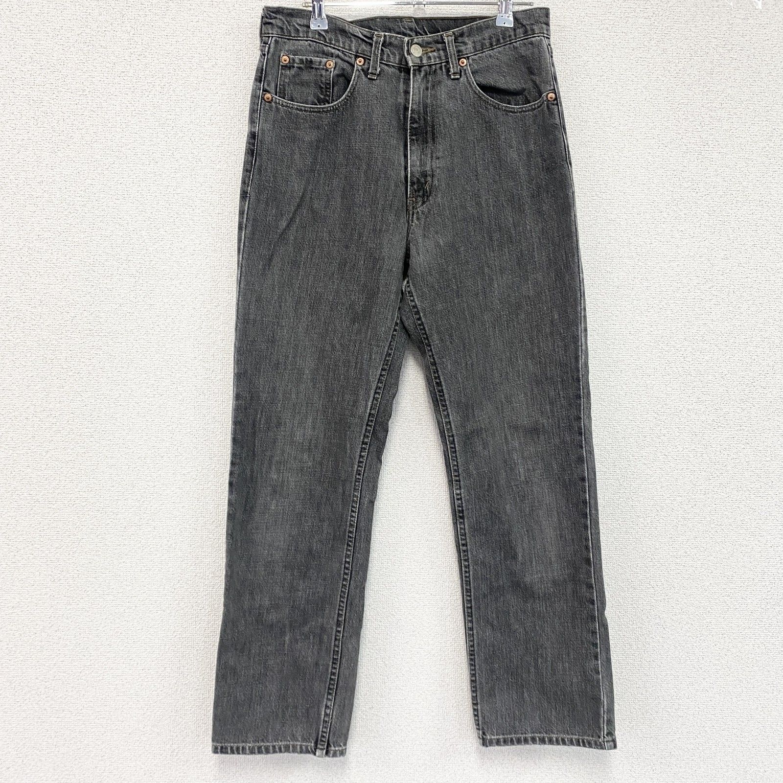 Levi’s　リーバイス　503　ブラックデニムパンツ/ジーンズ　ジップフライ　黒　ブラック　インディゴ　32サイズ　古着