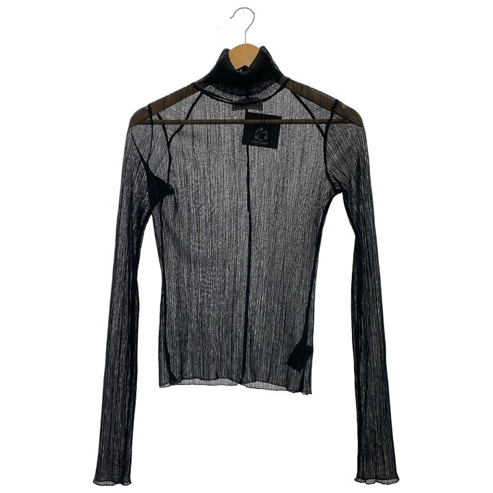 RECTO SPARKLE PLEATS ROLL NECK TOP 23050510000030 ブラック ONE SIZE