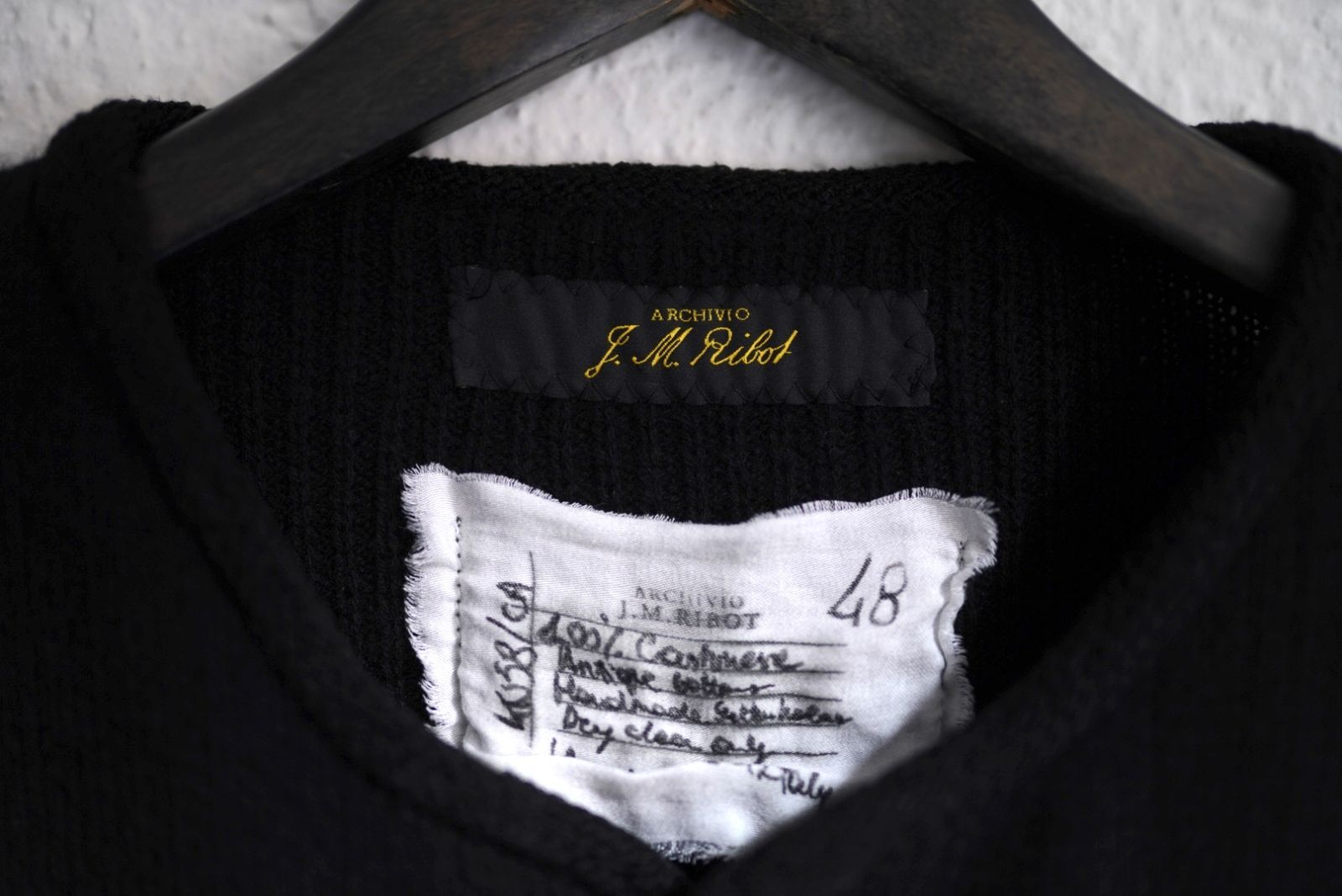 25AW KU58/CA カシミヤニットカーディガンセーター / ARCHIVIO J.M.Ribot(アルキヴィオ J.M.リボット) 25AW KU58/CA カシミヤニットカーディガンセーター / ARCHIVIO J.M.Ribot(アルキヴィオ J.M.リボット)